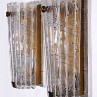 Orrefors Design XXL Wandleuchten von Carl Fagerlund, Glas und Messing, 1960er Jahre
