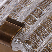 Orrefors Design XXL Wandleuchten von Carl Fagerlund, Glas und Messing, 1960er Jahre