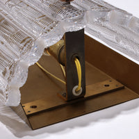 Orrefors Design XXL Wandleuchten von Carl Fagerlund, Glas und Messing, 1960er Jahre