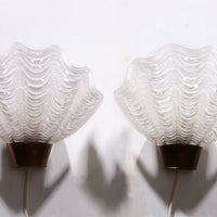 ASEA Wandleuchten „Coquille“ im Midcentury-Modern-Stil, 1950er Jahre, Schweden