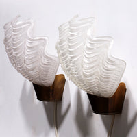 ASEA Wandleuchten „Coquille“ im Midcentury-Modern-Stil, 1950er Jahre, Schweden