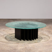 Skulpturaler Glas-Couchtisch von Heinz Lilienthal, 1970, Deutschland