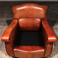 Ledersessel: Niederländisches Design, handgefertigt 1970 von Joris