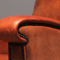 Ledersessel: Niederländisches Design, handgefertigt 1970 von Joris
