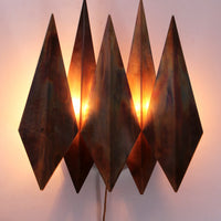 Dänische Wandlampe aus Kupfer von Svend Aage Holm Sørensen 1970