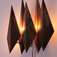 Dänische Wandlampe aus Kupfer von Svend Aage Holm Sørensen 1970