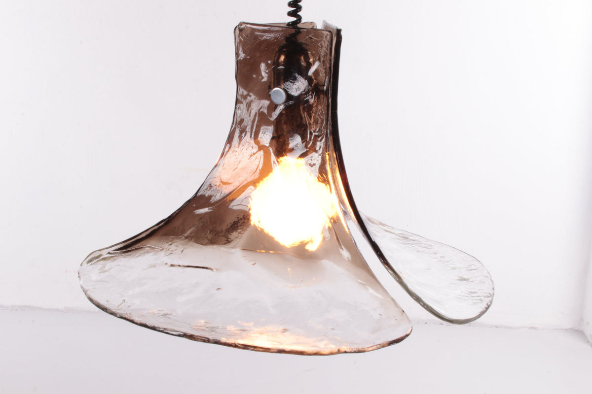 Mid-Century Glass Pendant Lamp by J.T. Kalmar, 1960