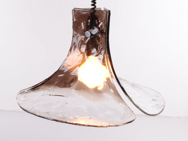 Mid-Century Glass Pendant Lamp by J.T. Kalmar, 1960