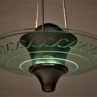 Seltenes Set von Art-Deco-Hängelampen aus einem historischen Londoner Hotel