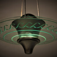 Seltenes Set von Art-Deco-Hängelampen aus einem historischen Londoner Hotel