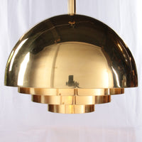 Elegante Pendelleuchte aus Messing im Mid-Century-Modern-Stil „Dome“