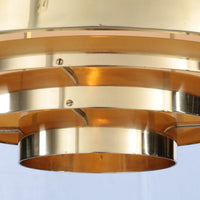 Elegante Pendelleuchte aus Messing im Mid-Century-Modern-Stil „Dome“