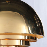Elegante Pendelleuchte aus Messing im Mid-Century-Modern-Stil „Dome“