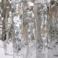 Kalmar Kristall-Eisglas-Wandleuchte von JT Kalmar (1960, Österreich) 