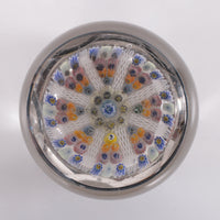 John Deacons Millefiori-Briefbeschwerer mit gelben und weißen Elementen, 1960