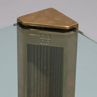 Peter Ghyzcy Messing-Salontisch Modell T14D 1970 Niederländisches Design OHNE Halterung