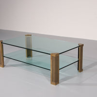 Peter Ghyzcy Messing-Salontisch Modell T14D 1970 Niederländisches Design OHNE Halterung