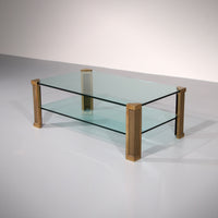 Peter Ghyzcy Messing-Salontisch Modell T14D 1970 Niederländisches Design OHNE Halterung