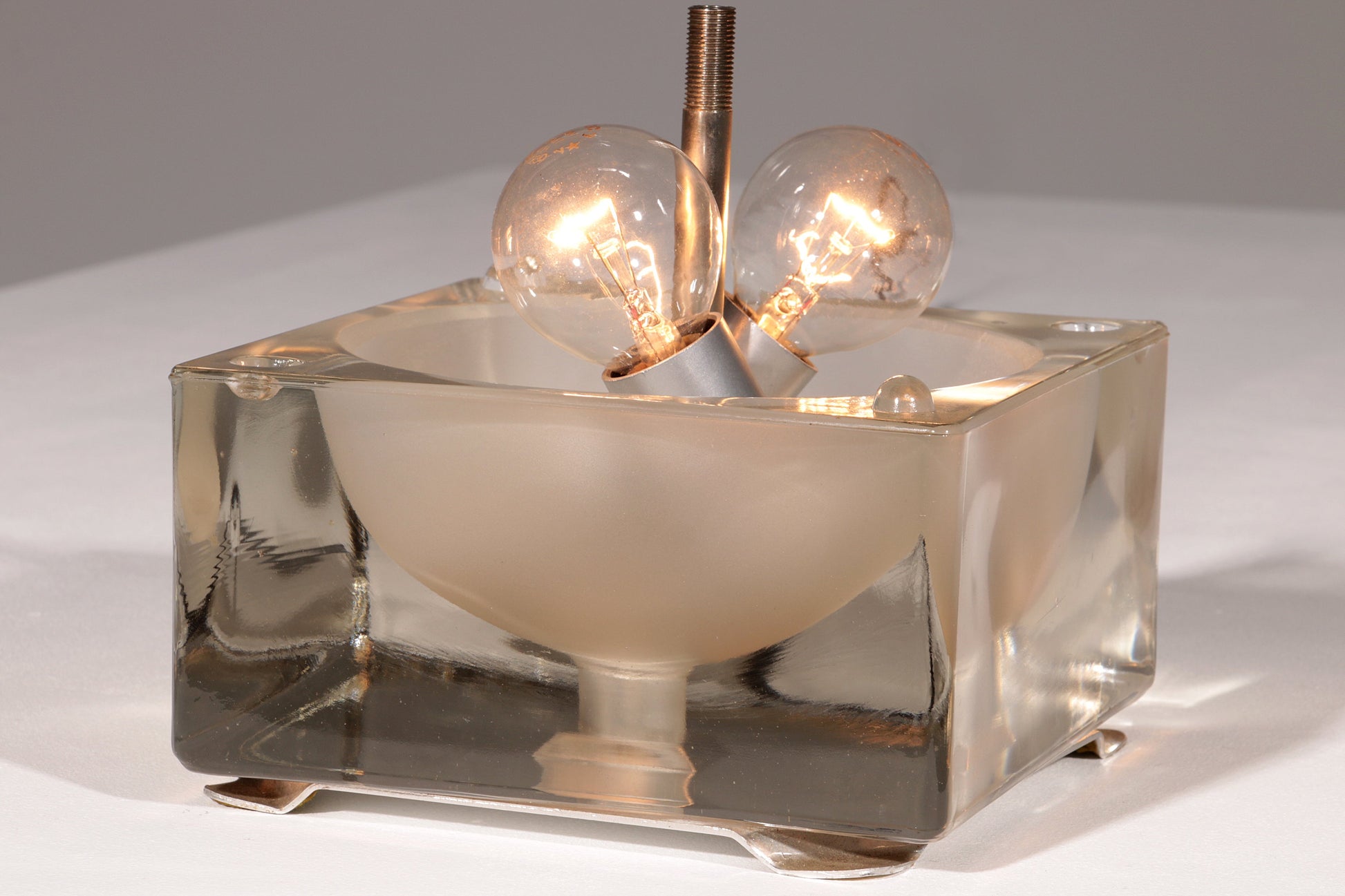 Alessandro Mendini “Cubosfera” Table Lamp Metal Crome Glass 1968 Italy - Collectors - Net.Work