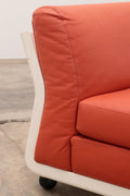 Amanta Modular Sofa in Orange Leather Mario Bellini 1960s - Collectors - Net.Work