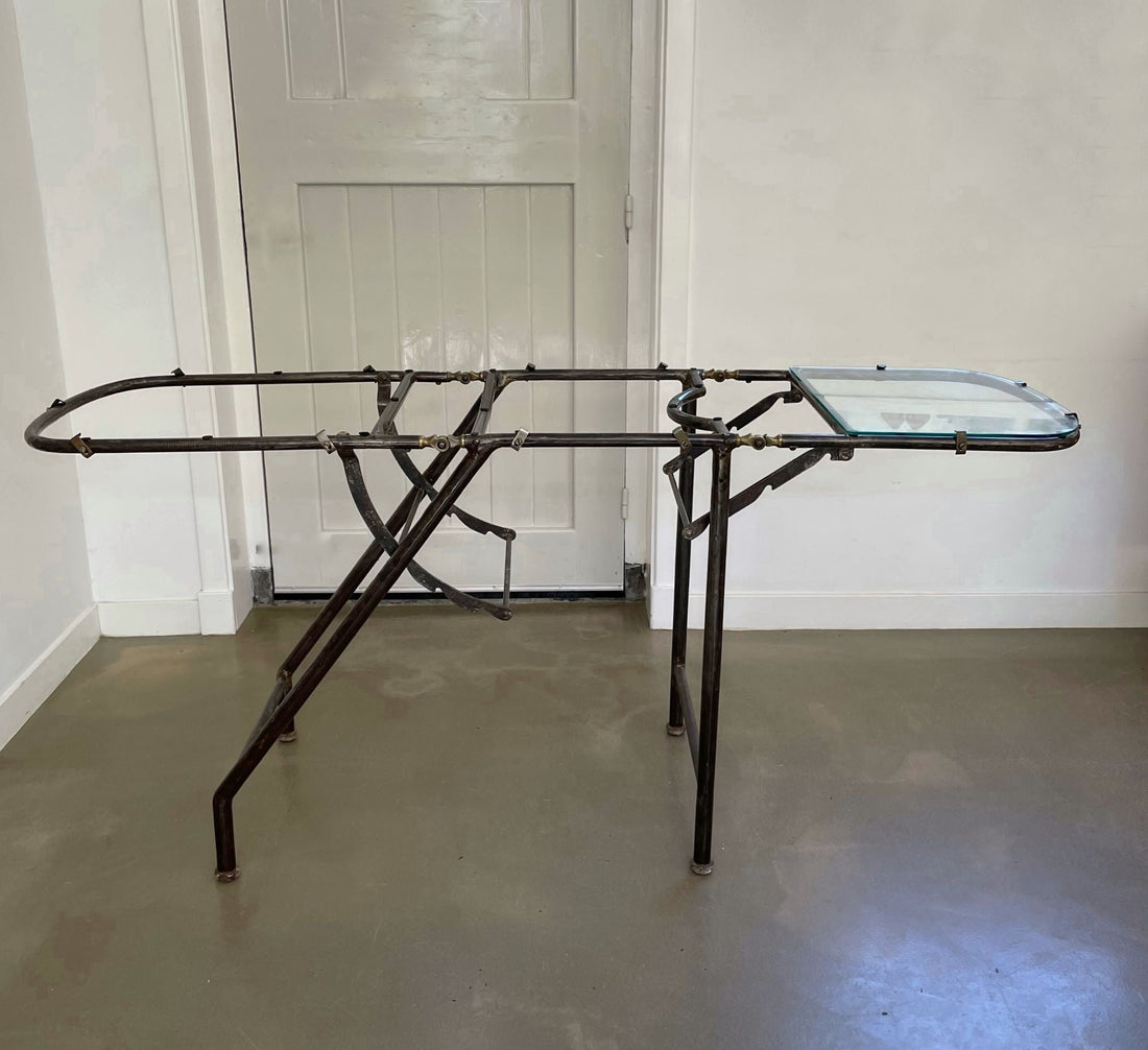 Antique examination table customized as side - table - Collectors - Net.Work