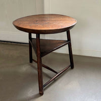 Antique wooden tripod side-table, late 18th century, Belgium
