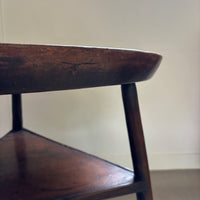 Antique wooden tripod side-table, late 18th century, Belgium