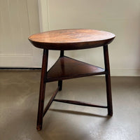 Antique wooden tripod side-table, late 18th century, Belgium