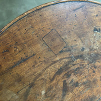 Antique wooden tripod side-table, late 18th century, Belgium