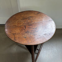 Antique wooden tripod side-table, late 18th century, Belgium