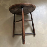 Antique wooden tripod side-table, late 18th century, Belgium