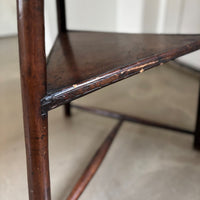 Antique wooden tripod side-table, late 18th century, Belgium