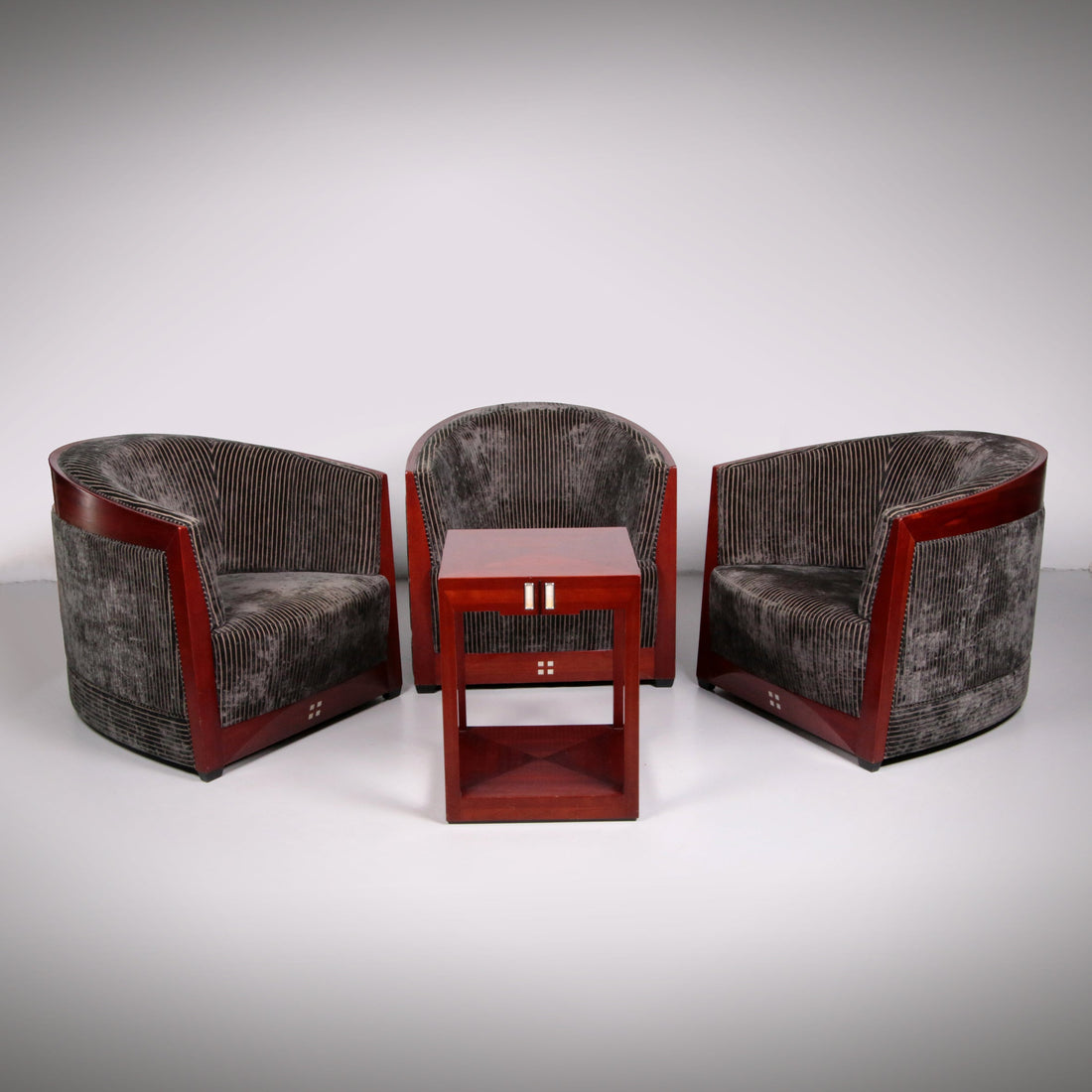 Art Deco Armchairs Design from Frits Schuitema with Table, 1980 - Collectors - Net.Work