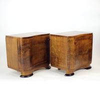 Art Deco Bedside Tables By Jindřich Halabala For Up Závody, 1930s