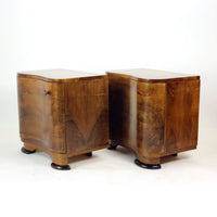 Art Deco Bedside Tables By Jindřich Halabala For Up Závody, 1930s
