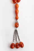 Beautiful Amber Prayer Necklace, 1960s - Collectors - Net.Work