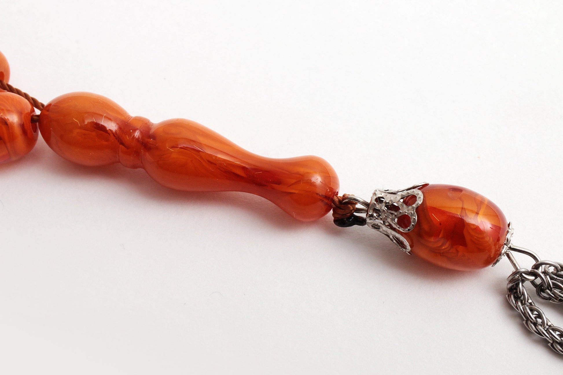 Beautiful Amber Prayer Necklace, 1960s - Collectors - Net.Work