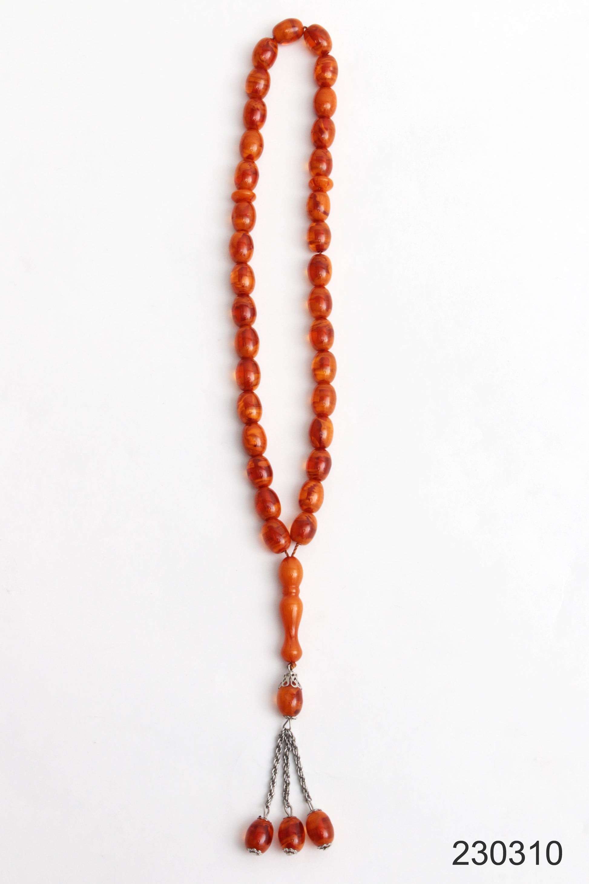 Beautiful Amber Prayer Necklace, 1960s - Collectors - Net.Work