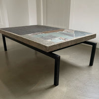 Brutalistischer Couchtisch, Paul Kingma, 1965, Niederlande