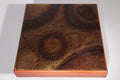Brutalist Coffee Table with Copper Top and Wooden Base 1970 - Collectors - Net.Work