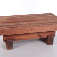 Brutalist Pine Coffee Table by Jens Lyngsøe for Havdrup Trævarefabrik