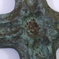 Brutalistische Bronze-Wandskulptur „Zeitlose Eleganz“