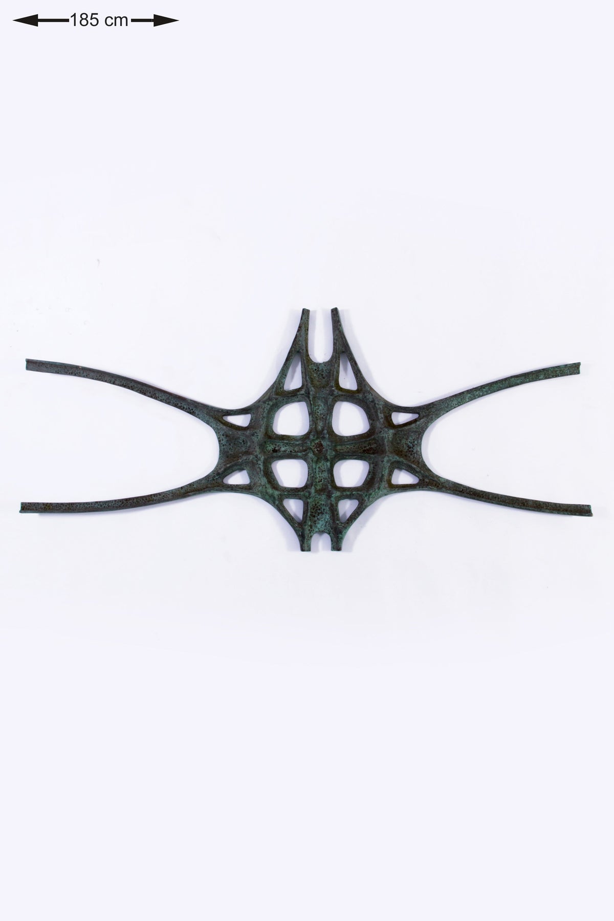 Brutalistische Bronze-Wandskulptur „Zeitlose Eleganz“