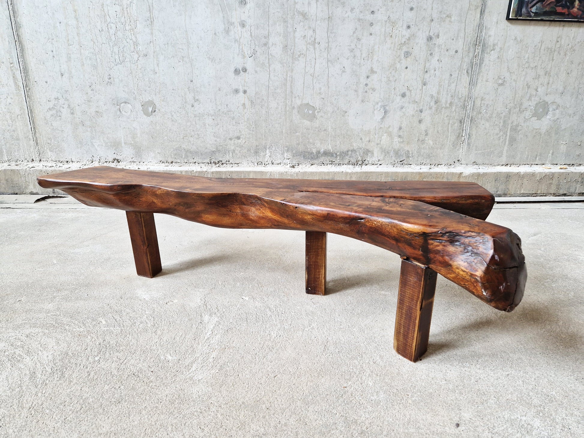 Brutalist Trunk Tree Coffee Table or Bench, 1960s - COLLECTORS RDAM