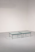 Cassina LC - 10 Coffee Table by Le Corbusier – Rare Light Blue Glass Edition - Collectors - Net.Work