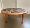 Ceramic and wooden side or coffee table, Tue Poulsen for Haslev, Denmark, 1960s - Collectors - Net.Work