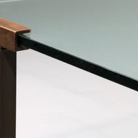 Couchtisch aus Glas und Messing von Peter Ghyczy, Modell T54, 1970
