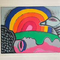 Colorful Corneille litho, signed and dated ’95, EA 17/25