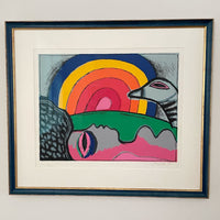 Colorful Corneille litho, signed and dated ’95, EA 17/25