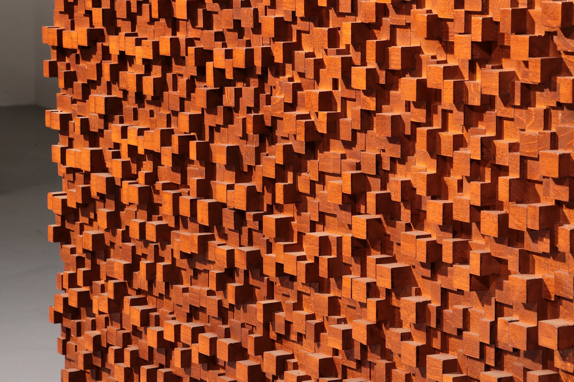 Contemporary Pair of Brutalist Sideboards Made of Solid Wood - Collectors - Net.Work